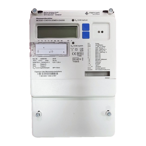 Metcom MCS 301 Трифазен индиректен статичен електромер